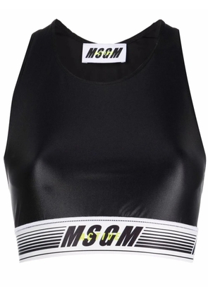 MSGM logo-underband sports bra - Black