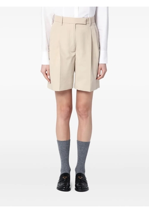 Thom Browne high-waist pleated shorts - Neutrals