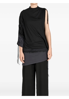 Y-3 drape T-shirt - Black