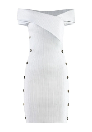 Philosophy Di Lorenzo Serafini embellished-buttons mini dress - White