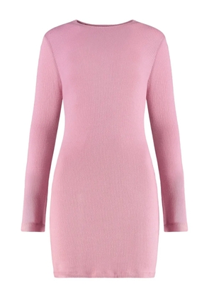 SABLYN Kelly ribbed long-sleeve mini dress - Pink