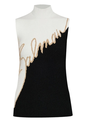 Balmain Love Letter top - Black
