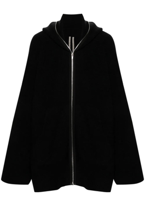 Rick Owens drop-shoulder hooded jacket - Black