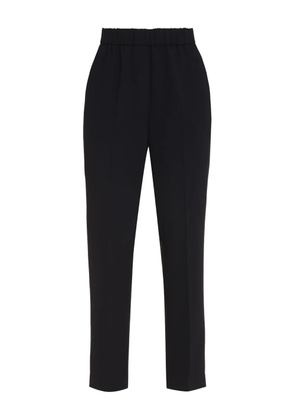 Peserico elastic-waist trousers - Black