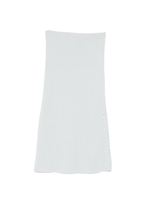 Jil Sander button-detail midi skirt - Blue