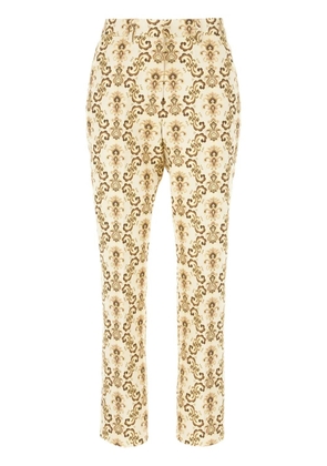 ETRO embroidered pants - Neutrals