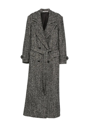 Tagliatore Julia double-breasted belted coat - Black