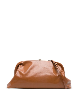 Alberta Ferretti leather clutch bag - Brown