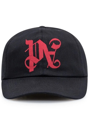 Palm Angels logo-embroidered cotton baseball cap - Black