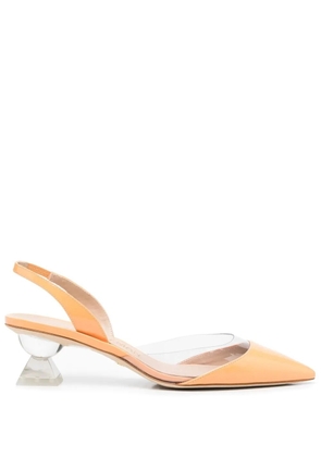 Stuart Weitzman Lucite Sculpt pumps - Orange