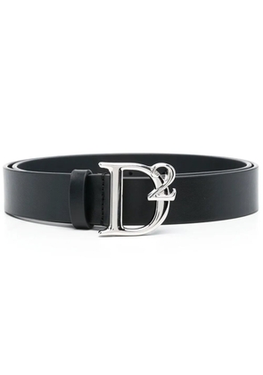 DSQUARED2 leather logo-plaque belt - Black