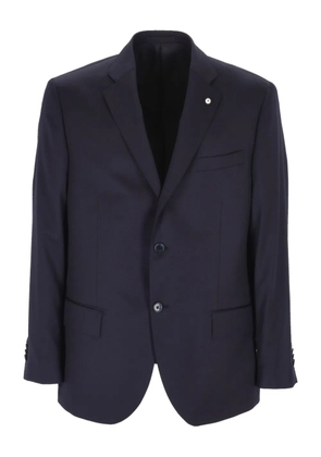 L.B.M. 1911 single-breasted wool blazer - Blue