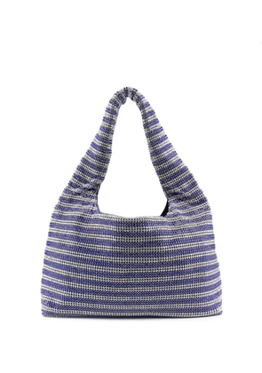 Kara crystal-embellished tote bag - Blue