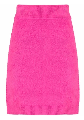 Helmut Lang textured knit pencil skirt - Pink