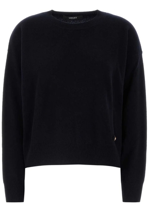 Versace logo-plaque sweater - Blue