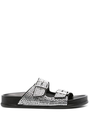 René Caovilla Emma crystal embellished sandals - Silver