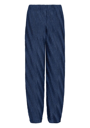 Giorgio Armani high-waist pleated trousers - Blue