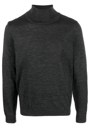 BOSS roll-neck virgin wool jumper - Grey