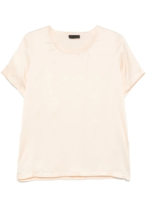 LIU JO satin T-shirt - Neutrals