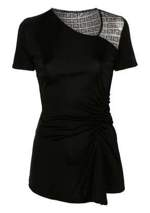 Givenchy 4G-lace draped top - Black