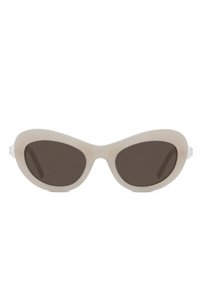 Givenchy Eyewear pearl-embellished geometric sunglasses - Neutrals