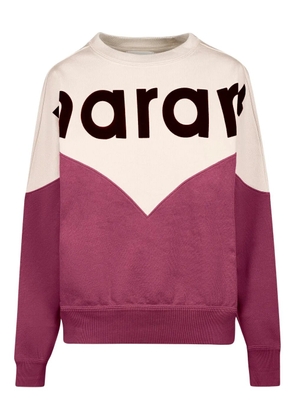 MARANT ÉTOILE colour-block logo sweatshirt - Purple