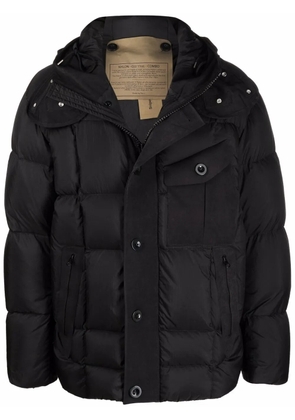 Ten C hooded padded jacket - Black