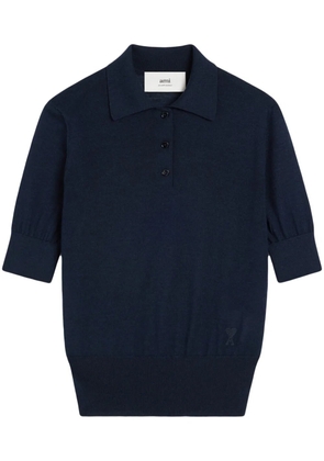 AMI Paris Ami de Coeur polo top - Blue