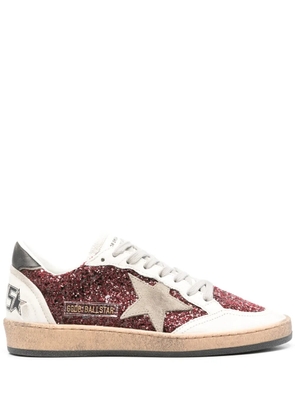 Golden Goose Ball Star panelled sneakers - Red