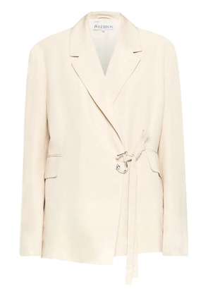 JW Anderson tailored wrap blazer - Neutrals