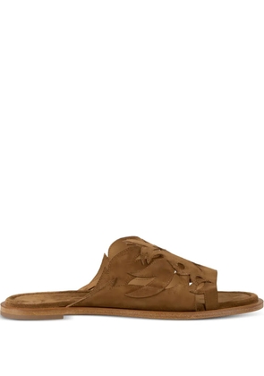 Sartore cut-out slide sandals - Brown