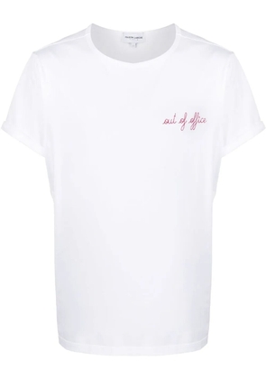 Maison Labiche Out Of Office slogan T-shirt - White