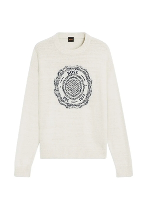 BOSS intarsia-knit sweater - Neutrals