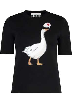 Moschino graphic stamp t-shirt - Black
