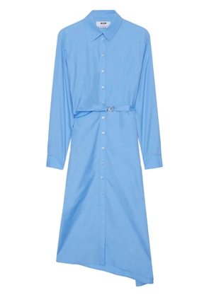 MSGM belted dress - Blue