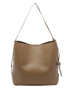 Hogan Hocket leather shoulder bag - Brown