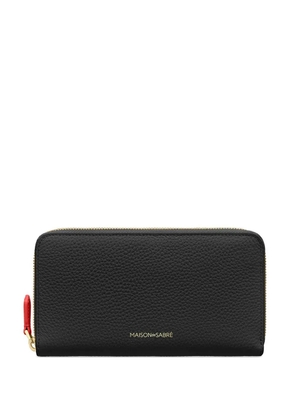 MAISON de SABRÉ zip-fastening leather wallet - Black