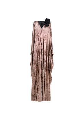Gemy Maalouf Shimmer loose-cut maxi dress - Pink