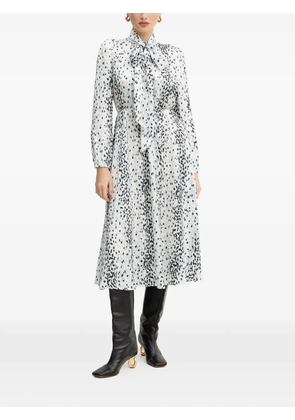 Karl Lagerfeld animal-print midi dress - White