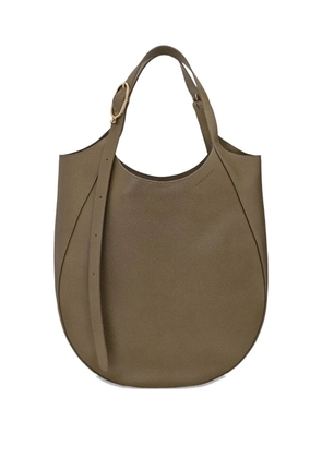 Longchamp Le Foulonné XL leather tote bag - Green