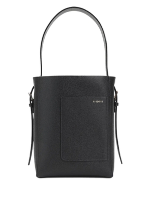 Valextra leather bucket bag - Black