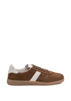 TOM FORD stripe nubuck terence sneakers - Brown