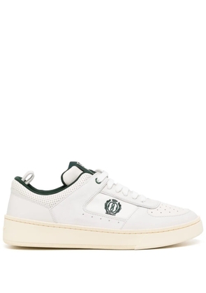 Bally logo-embroidered panelled sneakers - White