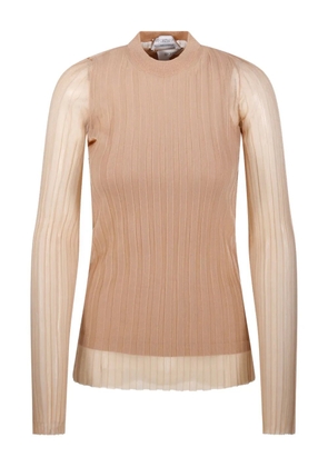 Sportmax ribbed long-sleeve sweater - Neutrals