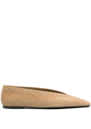 TOTEME suede ballet flats - Neutrals