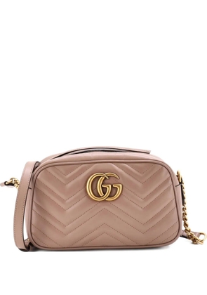 Gucci Pre-Owned GG Marmont Flap Bag Matelasse Leather Super Mini crossbody bag - Pink