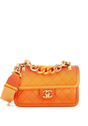 CHANEL Pre-Owned Sunset On The Sea Flap Bag Quilted Caviar Small shoulder bag - Orange