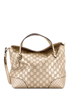 Gucci Pre-Owned Bree Convertible Top Handle Bag Guccissima Leather Medium tote bag - Gold