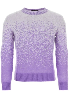 MCM two-tone knitted sweater - Purple