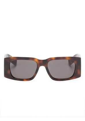 Saint Laurent Eyewear SL 654 rectangle-frame sunglasses - Brown